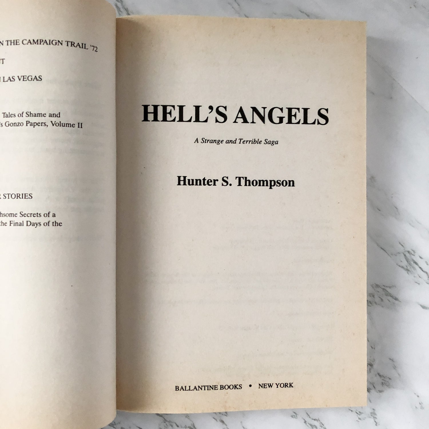 Hell's Angels by Hunter S. Thompson [1996 TRADE PAPERBACK] - Bookshop Apocalypse
