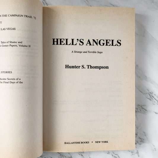 Hell's Angels by Hunter S. Thompson [1996 TRADE PAPERBACK] - Bookshop Apocalypse