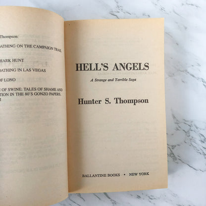 Hell's Angels by Hunter S. Thompson [1988 PAPERBACK] - Bookshop Apocalypse