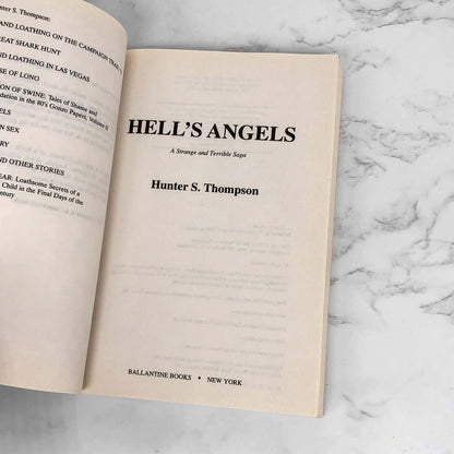 Hell's Angels by Hunter S. Thompson [TRADE PAPERBACK] 1996