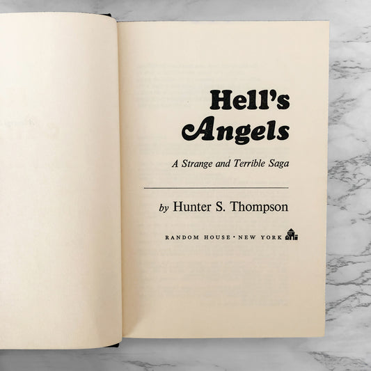 Hell's Angels by Hunter S. Thompson [FIRST EDITION / FOURTH PRINTING] 1967 • Random House