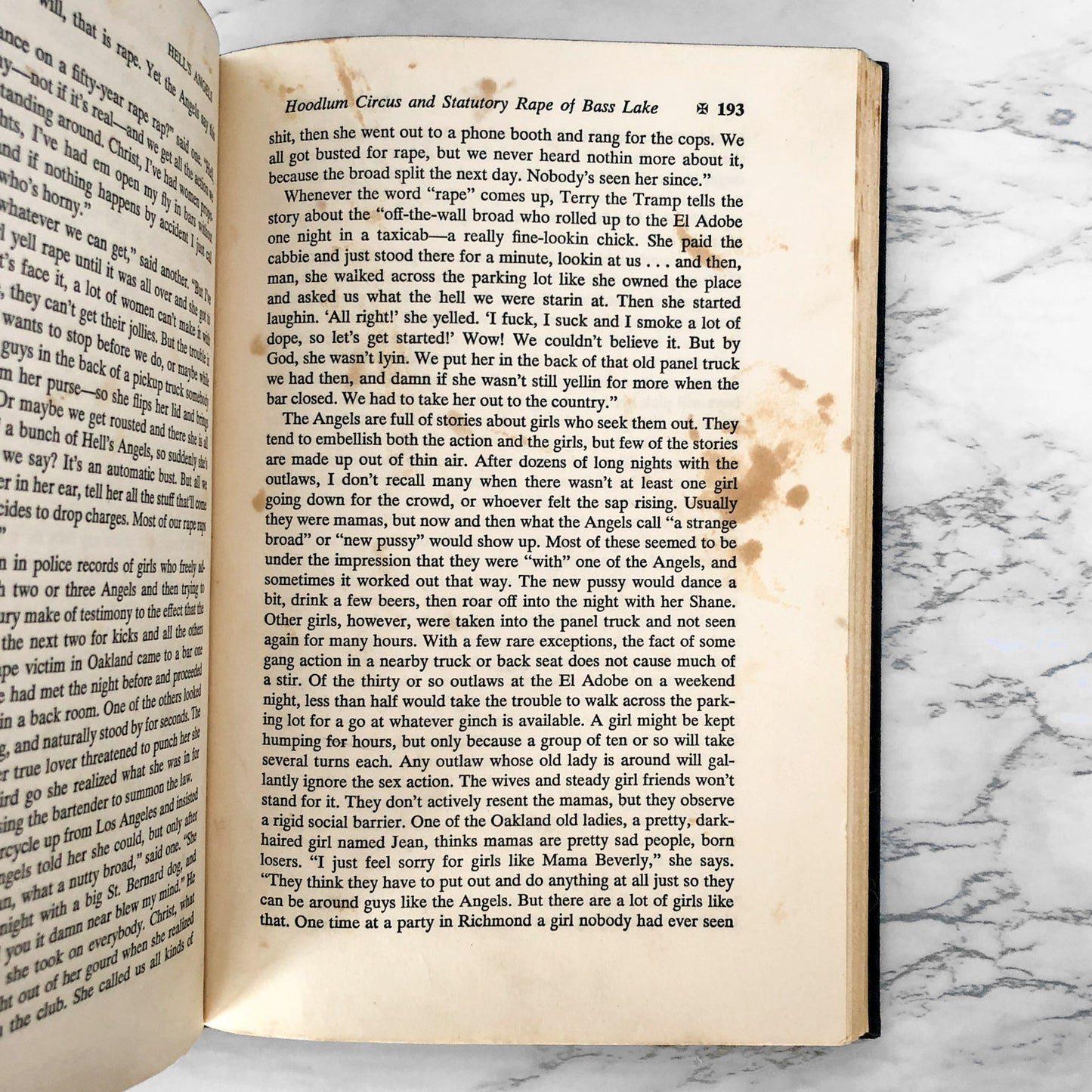 Hell's Angels by Hunter S. Thompson [FIRST EDITION / FOURTH PRINTING] 1967 • Random House