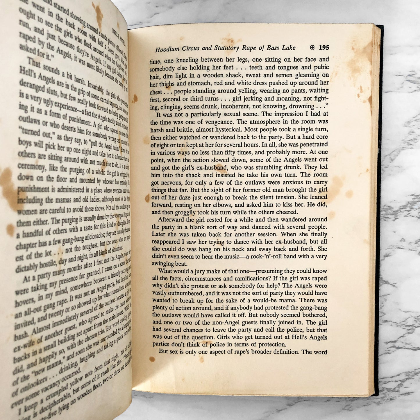 Hell's Angels by Hunter S. Thompson [FIRST EDITION / FOURTH PRINTING] 1967 • Random House