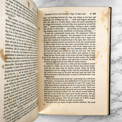 Hell's Angels by Hunter S. Thompson [FIRST EDITION / FOURTH PRINTING] 1967 • Random House