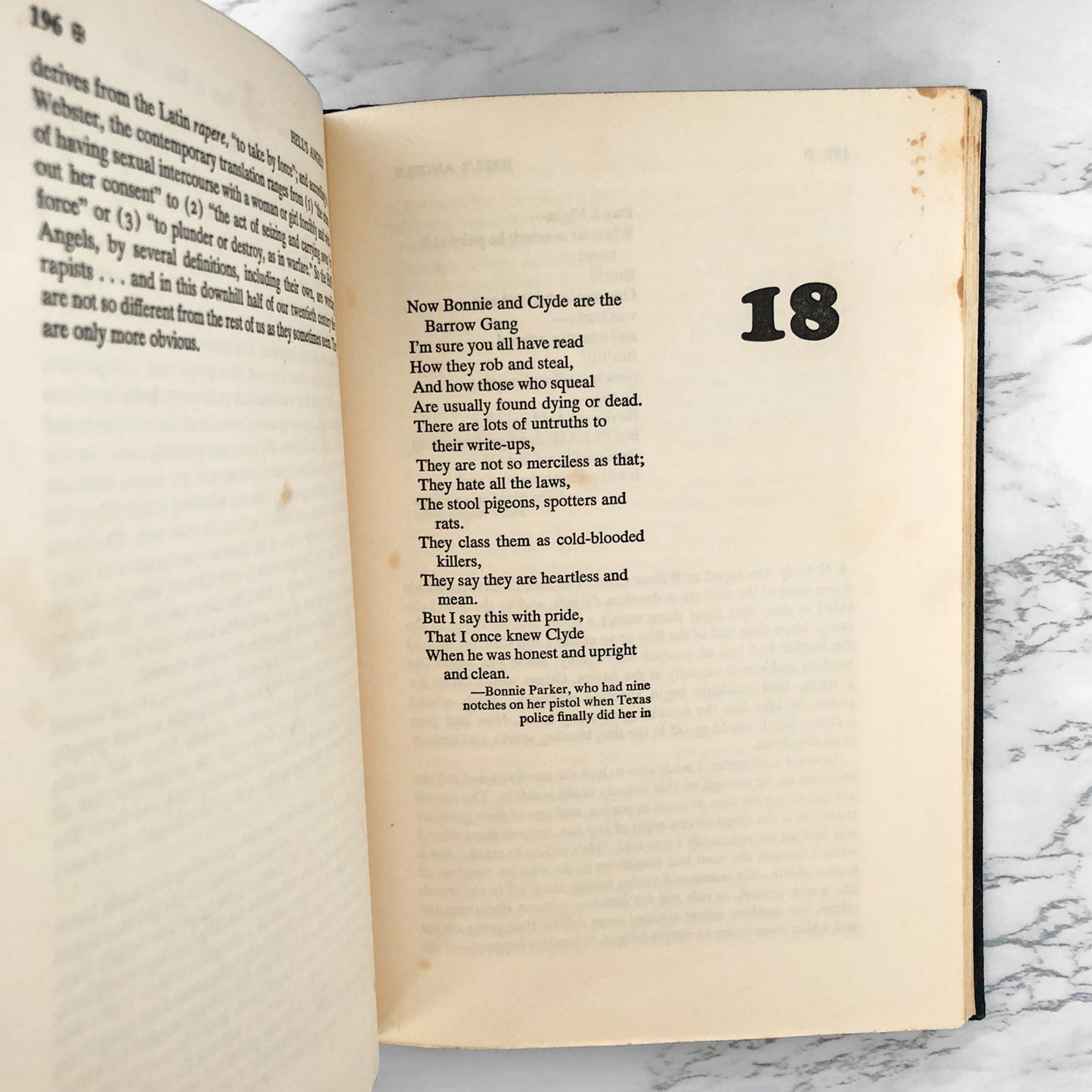 Hell's Angels by Hunter S. Thompson [FIRST EDITION / FOURTH PRINTING] 1967 • Random House