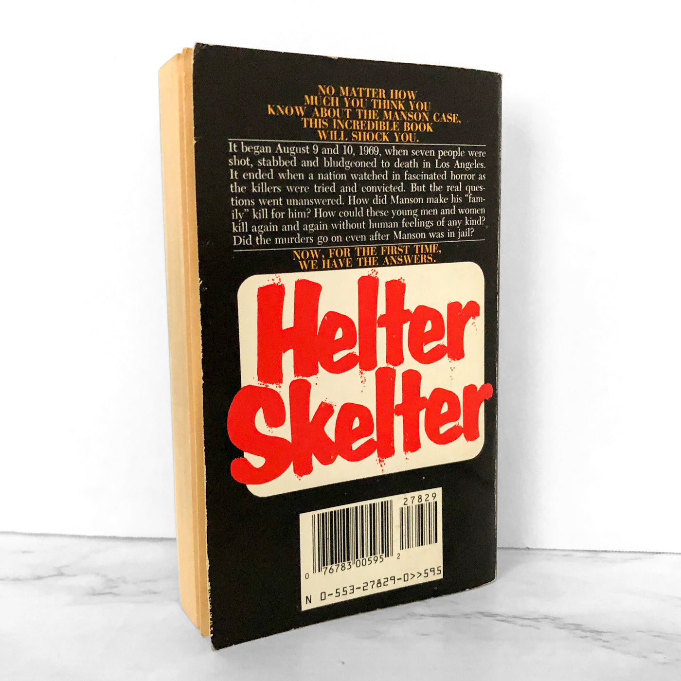Helter Skelter: The True Story of The Manson Murders by Vincent Bugliosi [1988 PAPERBACK]