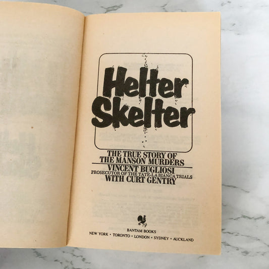 Helter Skelter: The True Story of The Manson Murders by Vincent Bugliosi [1988 PAPERBACK]