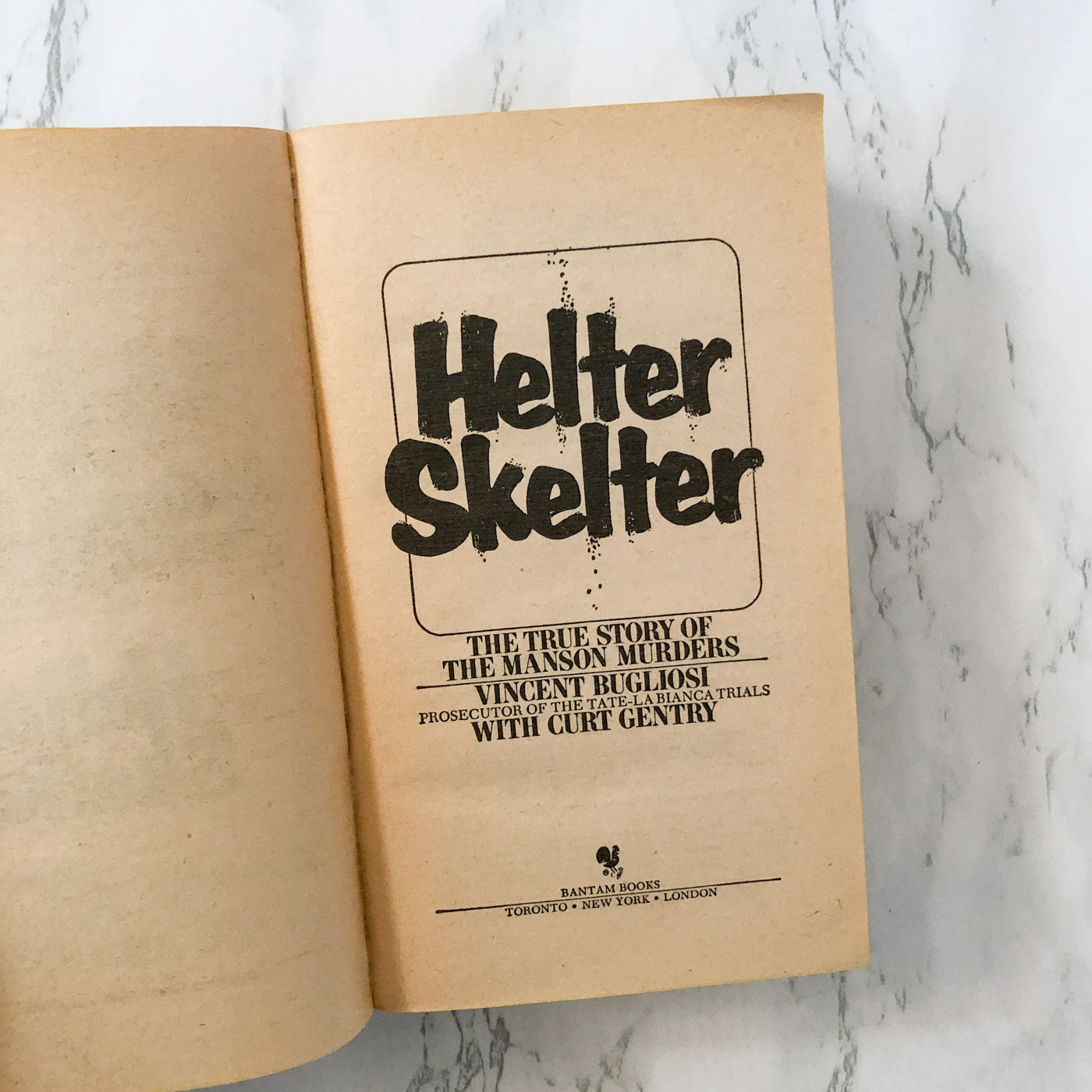 Helter Skelter: The True Story of The Manson Murders by Vincent Bugliosi [1976 PAPERBACK]