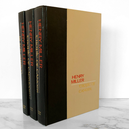 Tropic of Cancer, Tropic of Capricorn & Black Spring by Henry Miller [HARDCOVER BOOK CLUB SET / 1963]