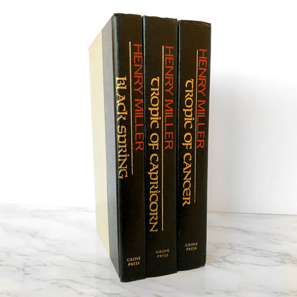 Tropic of Cancer, Tropic of Capricorn & Black Spring by Henry Miller [HARDCOVER BOOK CLUB SET / 1963]