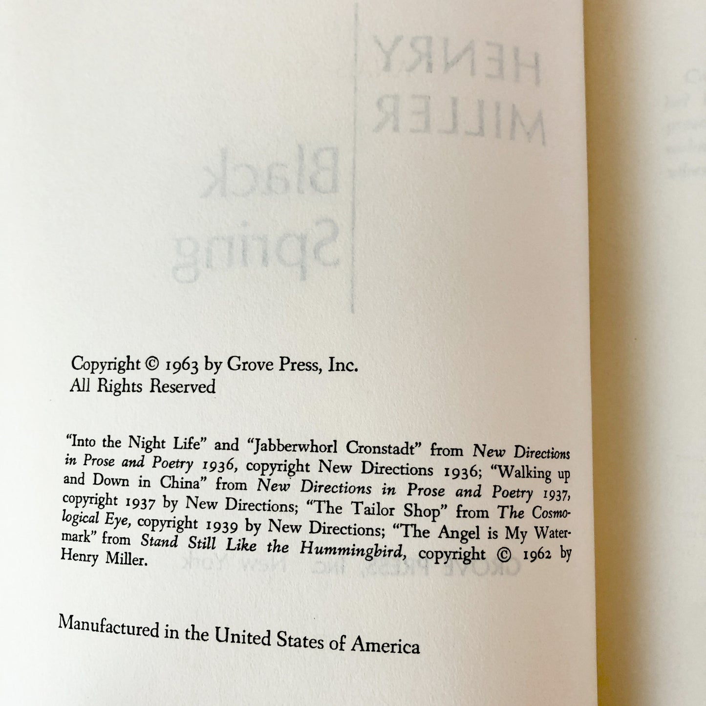 Tropic of Cancer, Tropic of Capricorn & Black Spring by Henry Miller [HARDCOVER BOOK CLUB SET / 1963]