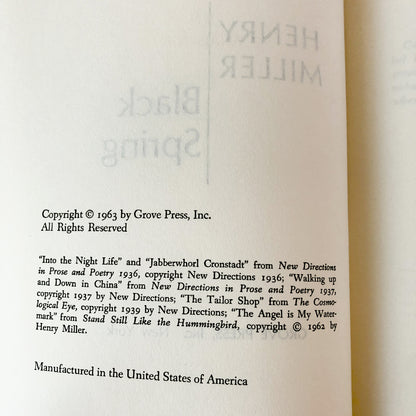 Tropic of Cancer, Tropic of Capricorn & Black Spring by Henry Miller [HARDCOVER BOOK CLUB SET / 1963]