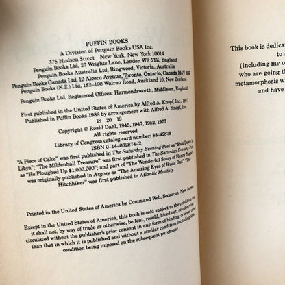 The Wonderful Story of Henry Sugar and Six More by Roald Dahl [TRADE PAPERBACK / 1988] - Bookshop Apocalypse
