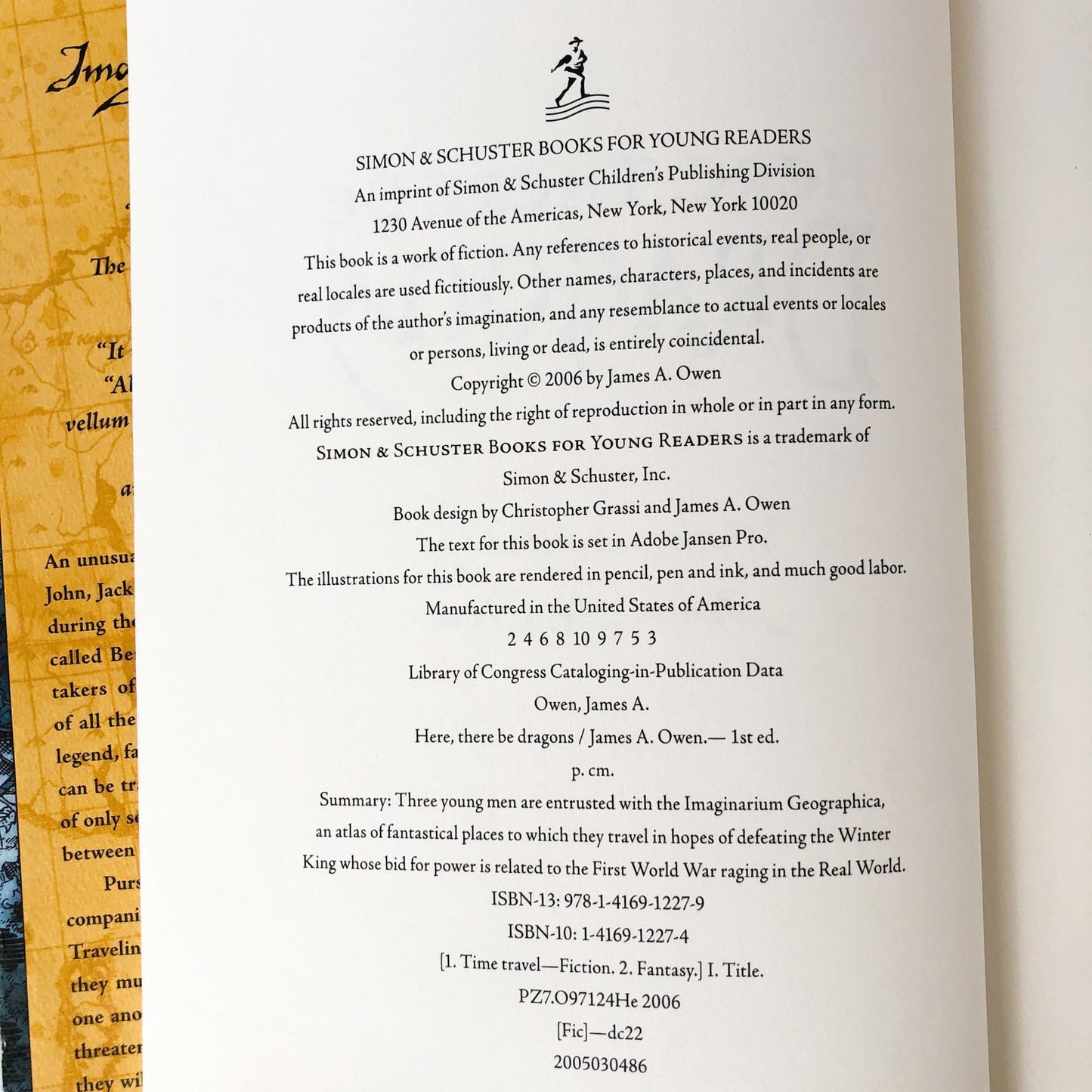 Here There Be Dragons by James A. Owen [FIRST EDITON] 2006 • Simon & Scuster