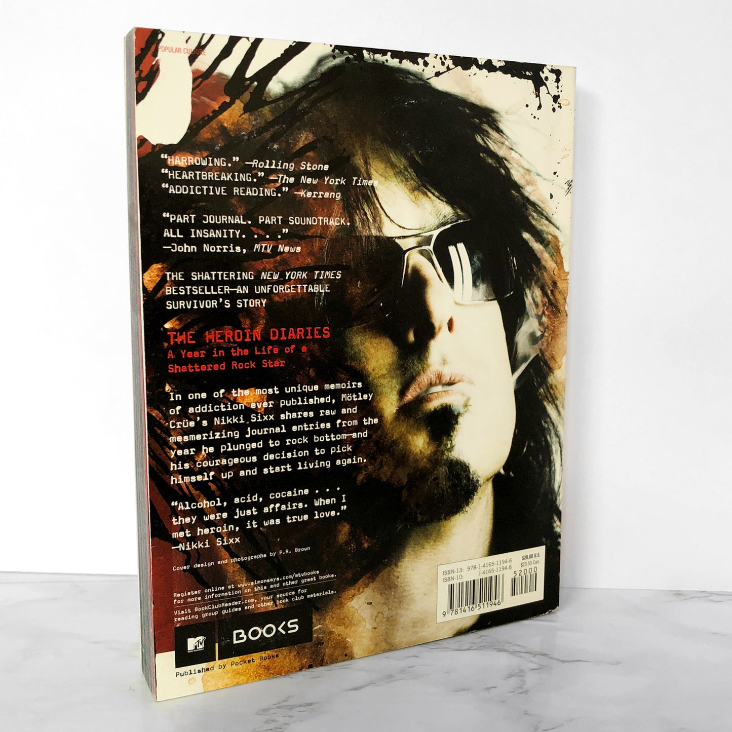 The Heroin Diaries: A Year in the Life of a Shattered Rock Star by Nikki Sixx [FIRST PAPERBACK PRINTING] 2008