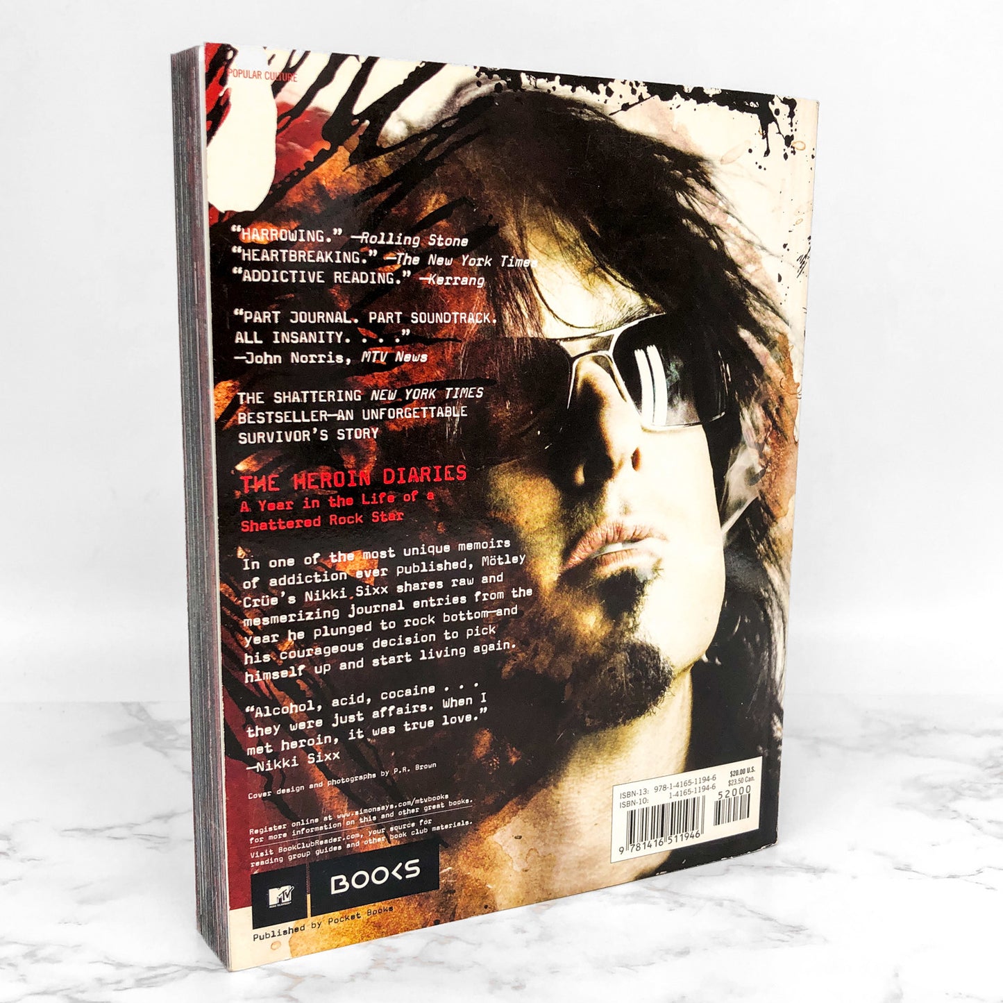 The Heroin Diaries: A Year in the Life of a Shattered Rock Star by Nikki Sixx [FIRST PAPERBACK EDITION] 2008