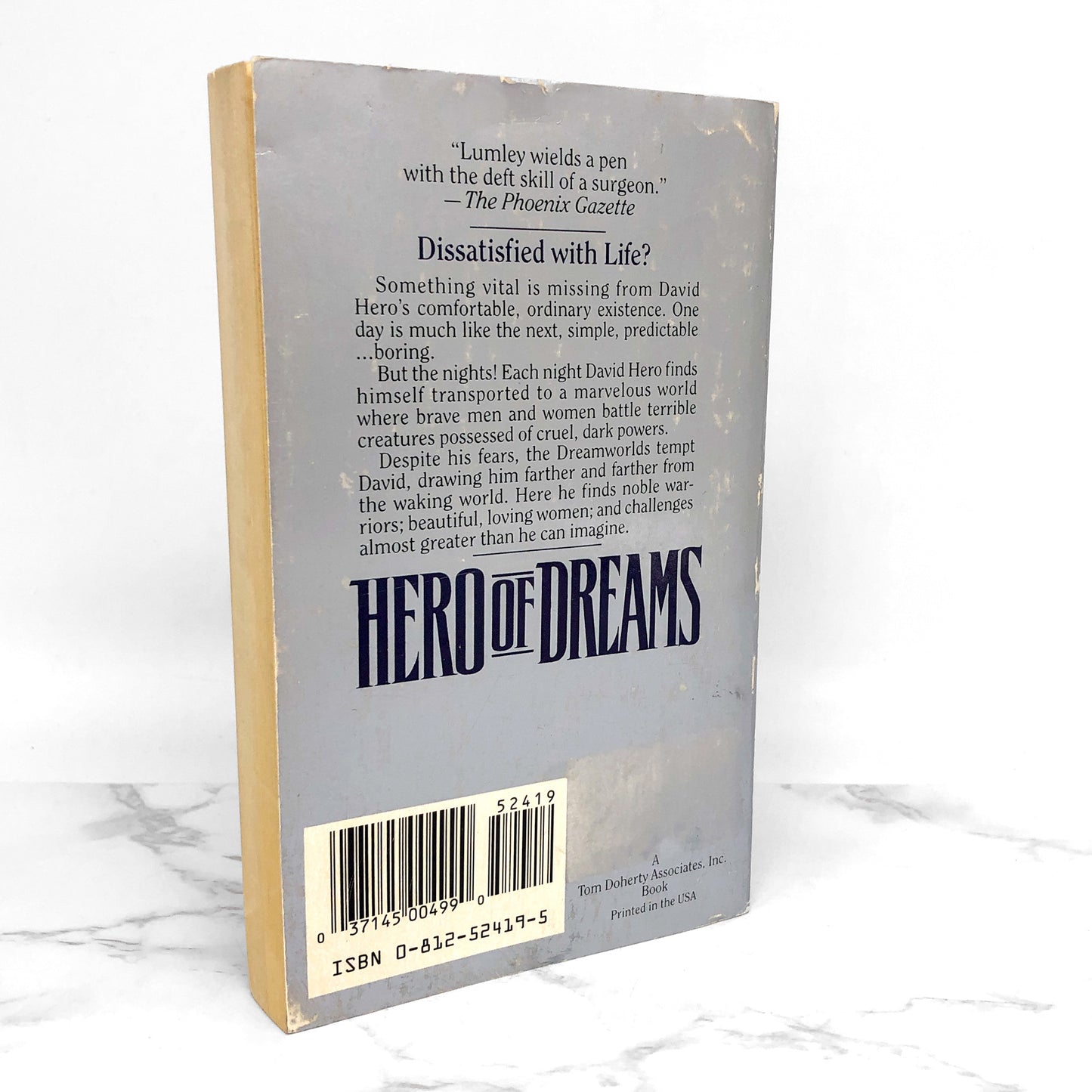 Hero of Dreams by Brian Lumley [1993 PAPERBACK] • TOR Horror