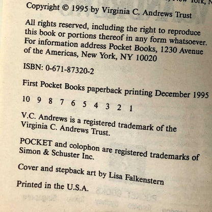Hidden Jewel by V.C. Andrews [FIRST PAPERBACK PRINTING] 1995
