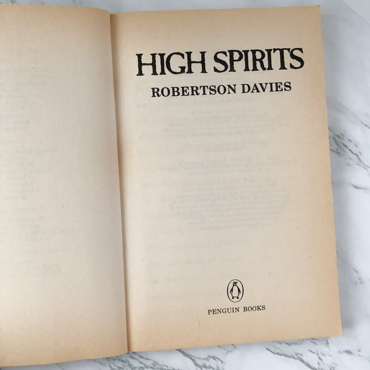 High Spirits by Robertson Davies [1983 TRADE PAPERBACK] - Bookshop Apocalypse