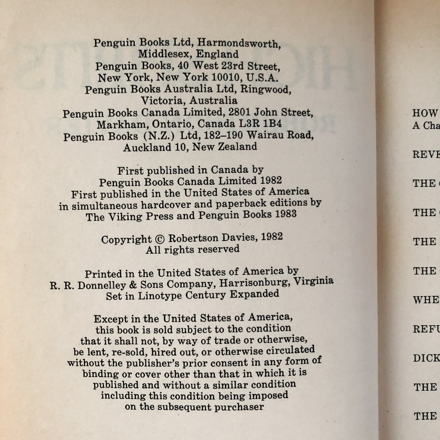 High Spirits by Robertson Davies [1983 TRADE PAPERBACK] - Bookshop Apocalypse