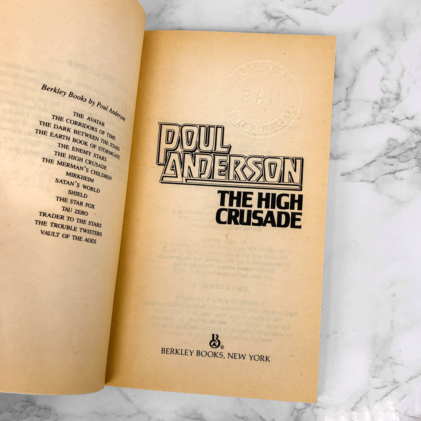 The High Crusade by Poul Anderson [1983 PAPERBACK]