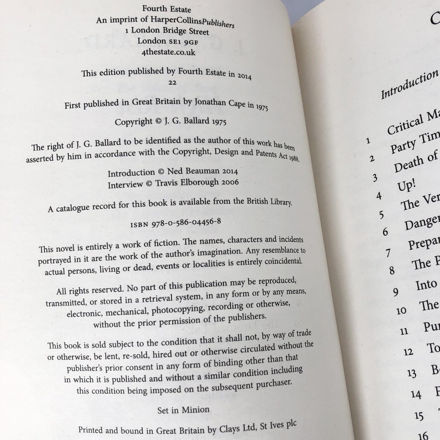 High-Rise by J.G. Ballard [U.K. TRADE PAPERBACK]