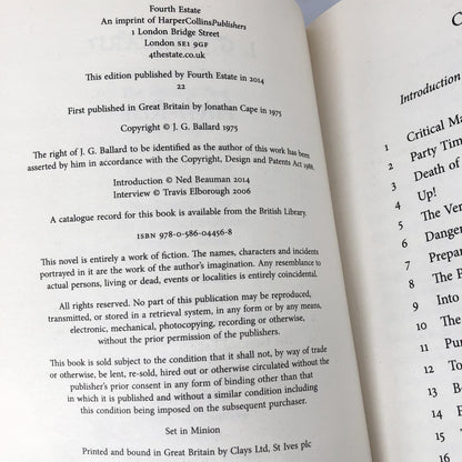 High-Rise by J.G. Ballard [U.K. TRADE PAPERBACK]