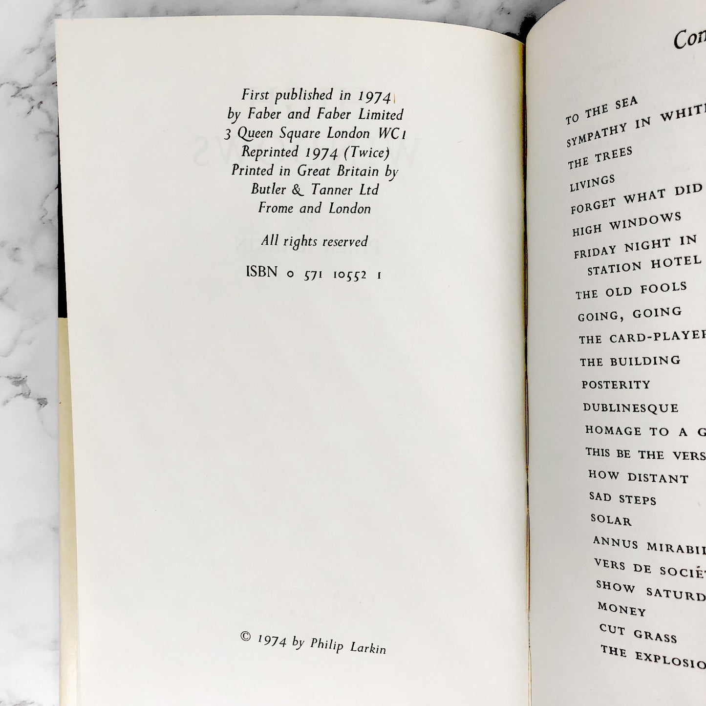 High Windows by Philip Larkin [U.K. FIRST EDITION] 1974