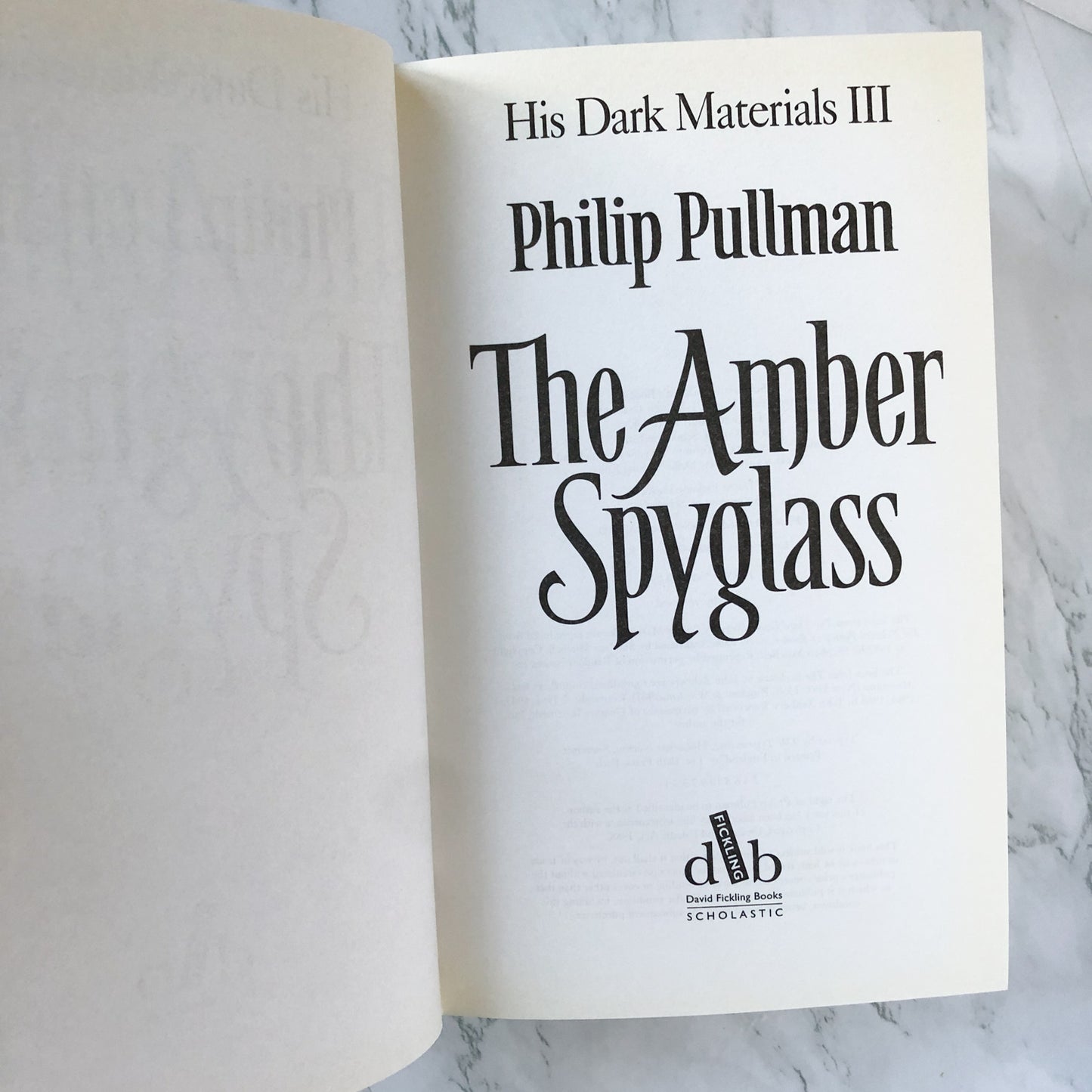 The Amber Spyglass by Philip Pullman - His Dark Materials #3 [UK FIRST EDITION / FIRST PRINTING] - Bookshop Apocalypse