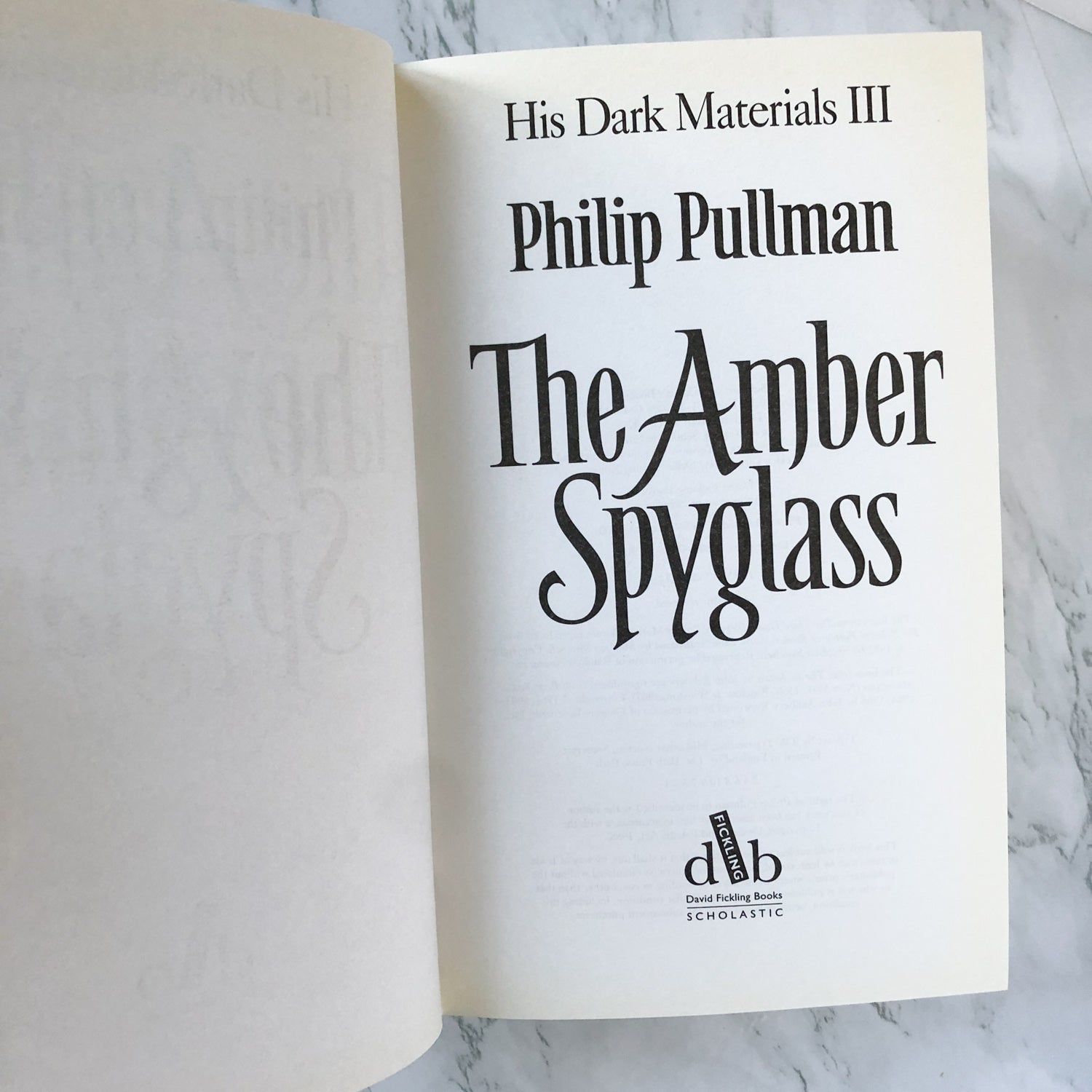 The Amber Spyglass by Philip Pullman - His Dark Materials #3 [UK FIRST EDITION / FIRST PRINTING] - Bookshop Apocalypse