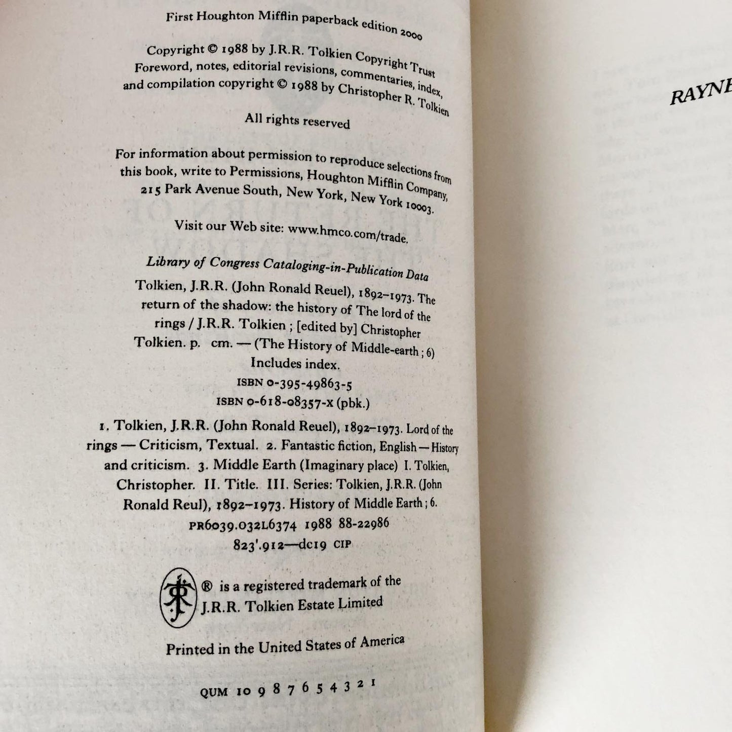 The History of The Lord of the Rings by J.R.R. Tolkien [TRADE BOX SET / 2000]