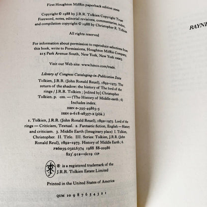 The History of The Lord of the Rings by J.R.R. Tolkien [TRADE BOX SET / 2000]