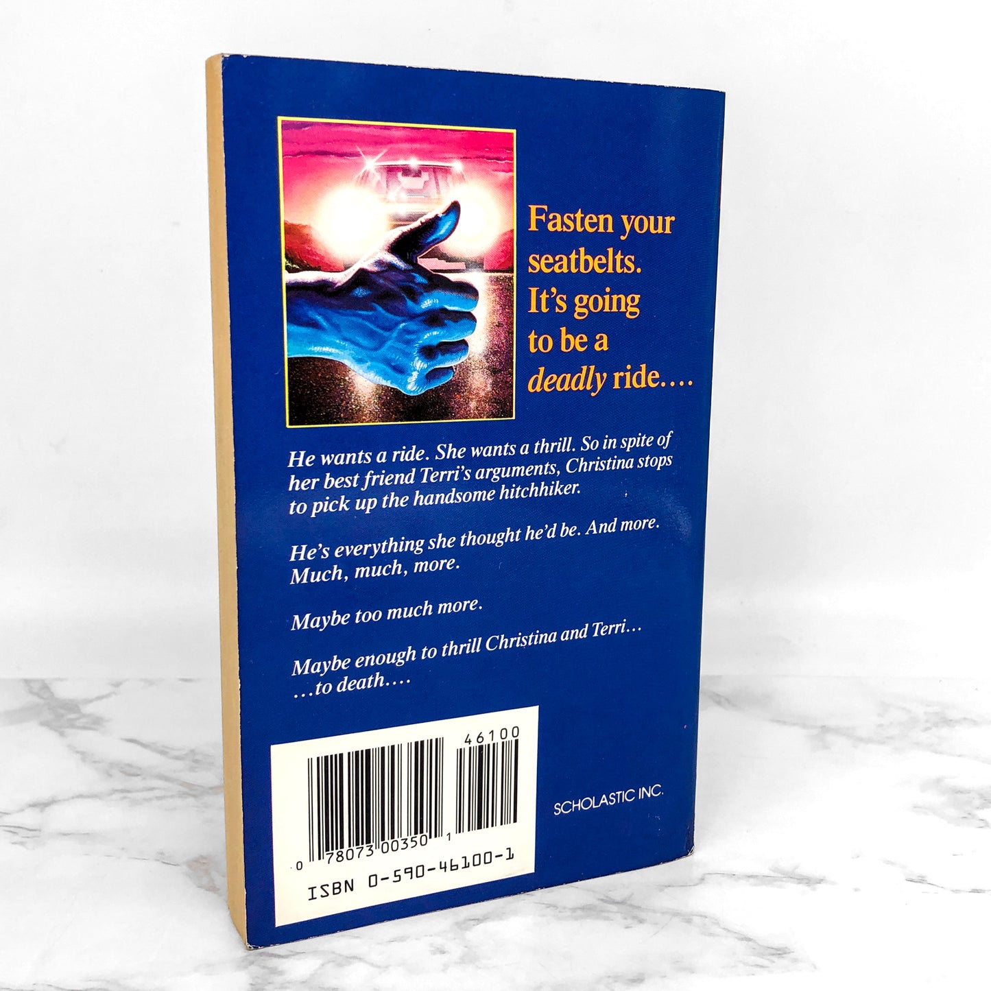 The Hitchhiker by R.L. Stine [FIRST EDITION PAPERBACK] 1993 • Point Horror