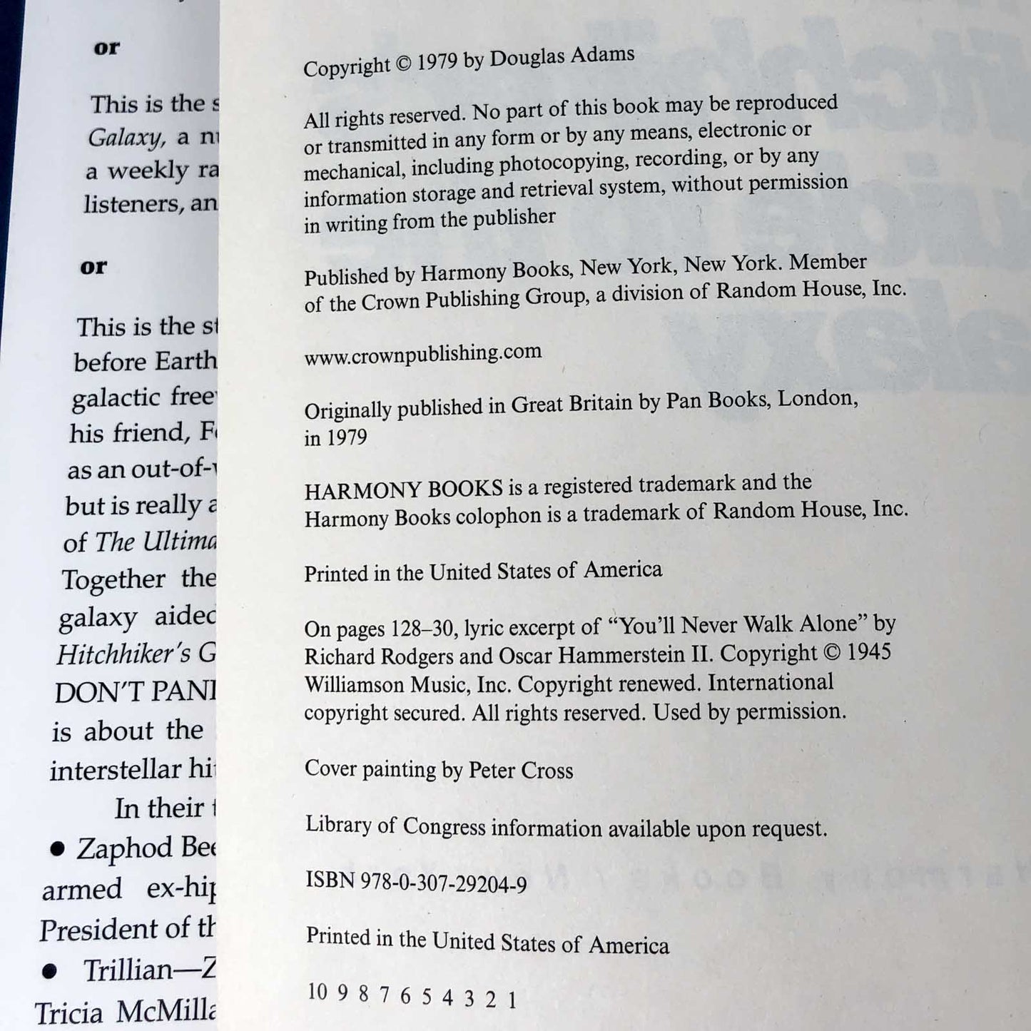 The Hitchhikers Guide to the Galaxy by Douglas Adams [25th ANNIVERSARY FACSIMILE HARDCOVER]