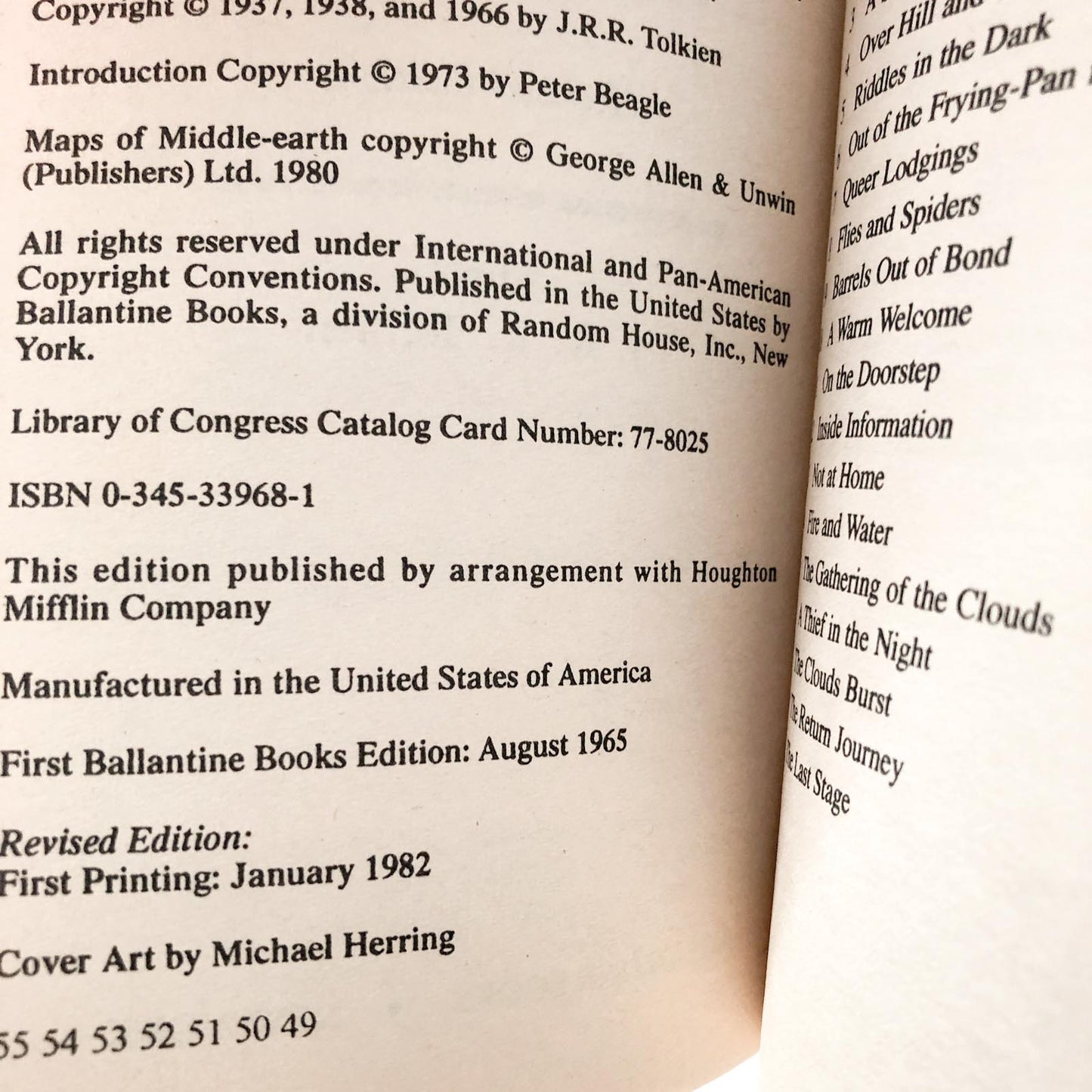 The Hobbit by J.R.R. Tolkien [1982 PAPERBACK]