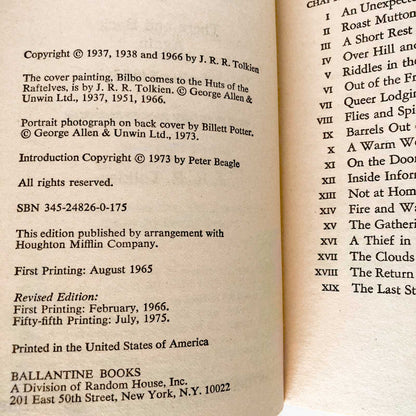 The Hobbit by J.R.R. Tolkien [1975 PAPERBACK]