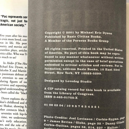 Holler If You Hear Me: Searching for Tupac Shakur by Michael Eric Dyson [FIRST EDITION]