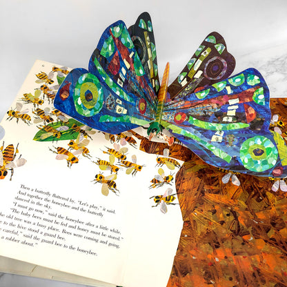 The Honeybee & the Robber by Eric Carle [FIRST EDITION POP-UP BOOK] 1981 • Philomel Books