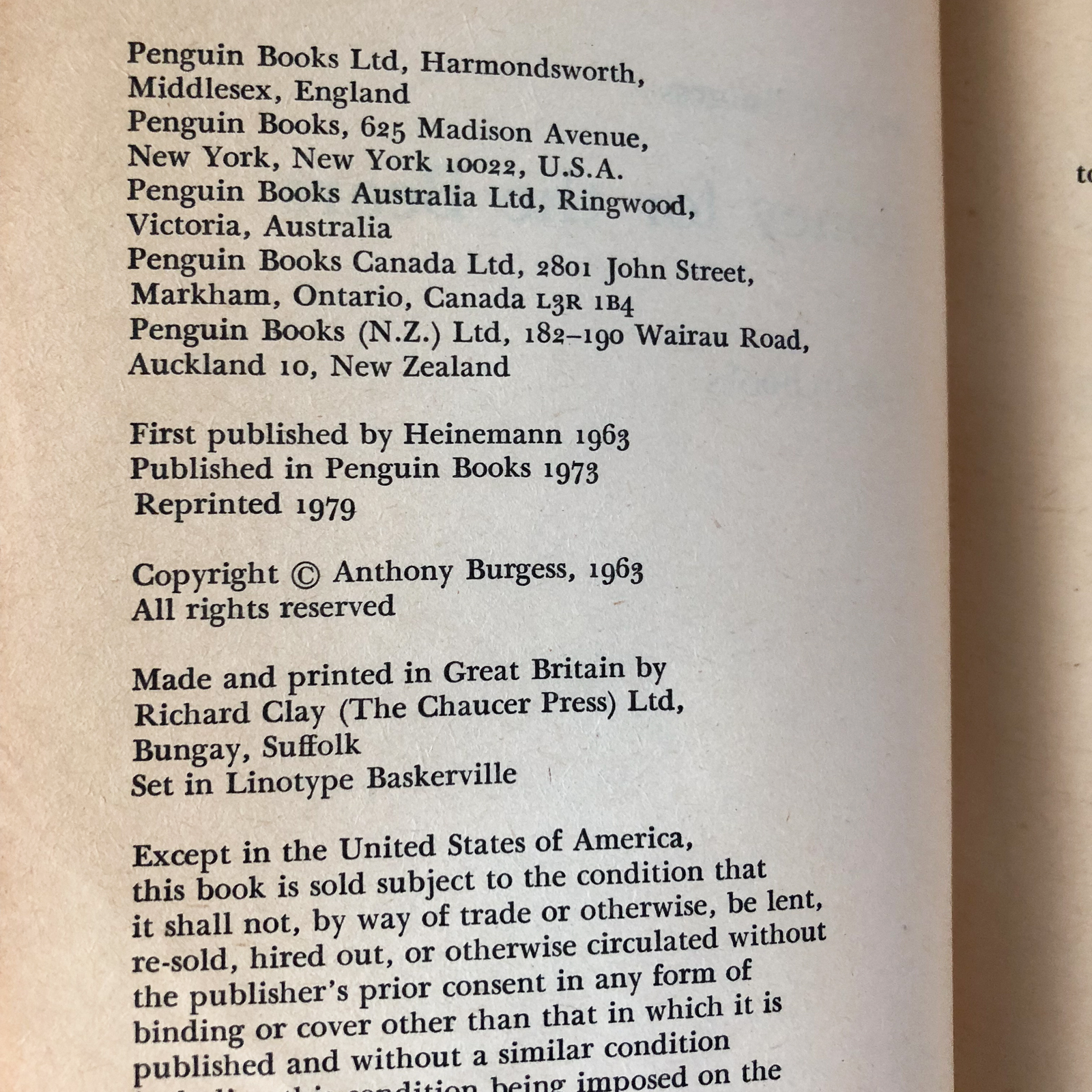 Honey for the Bears by Anthony Burgess [1979 UK PAPERBACK] - Bookshop Apocalypse