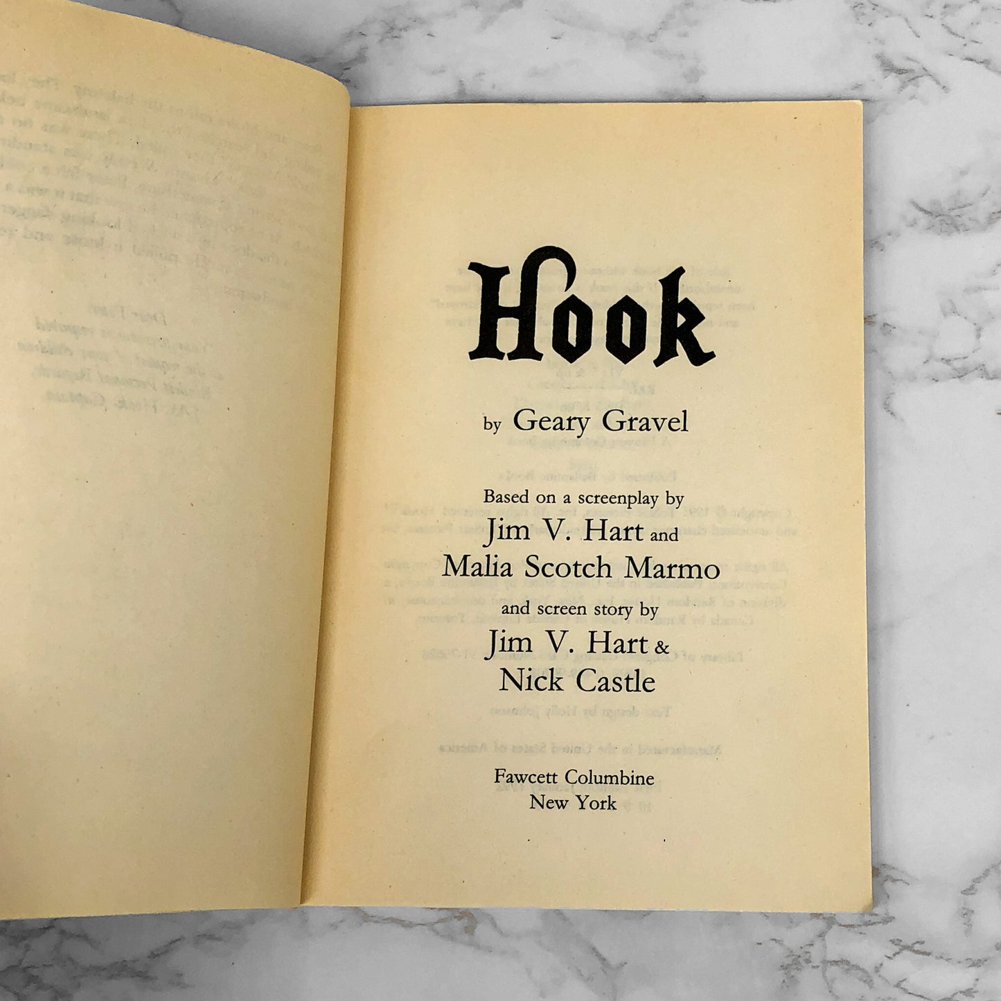 Hook by Geary Gravel [JR. MOVIE NOVELIZATION] 1992