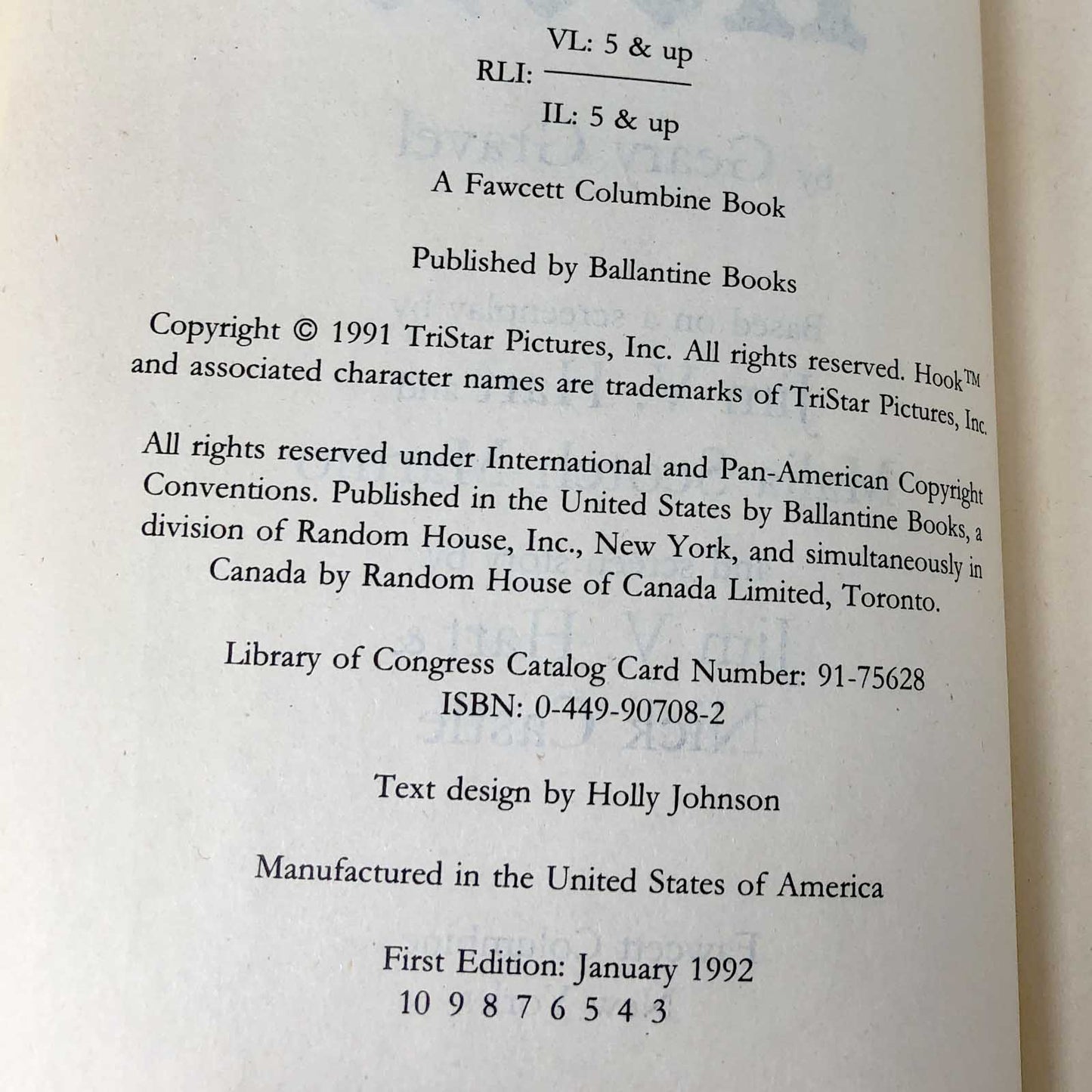 Hook by Geary Gravel [JR. MOVIE NOVELIZATION] 1992