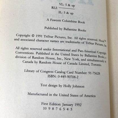 Hook by Geary Gravel [JR. MOVIE NOVELIZATION] 1992