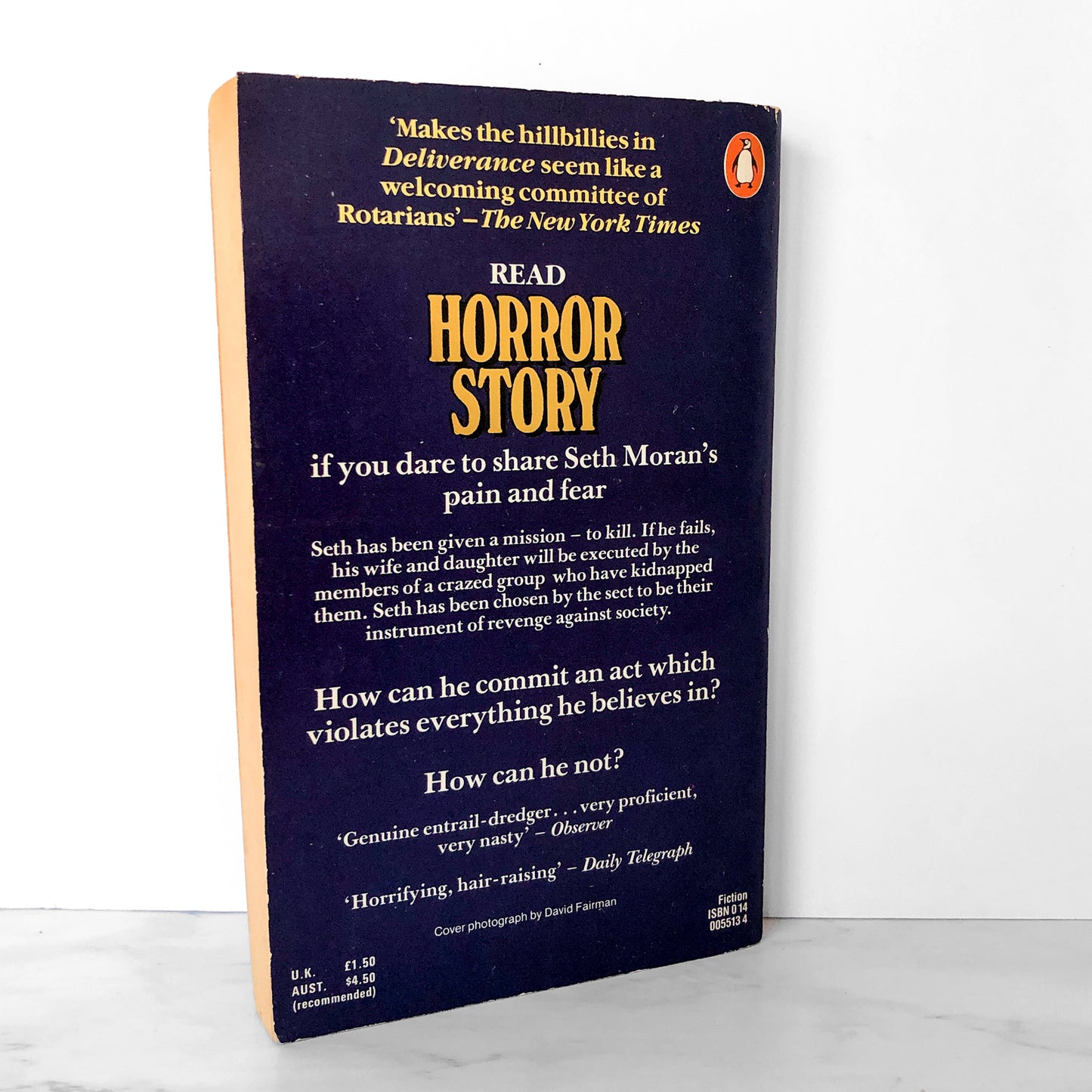 Horror Story by Oliver McNab [1982 U.K. PAPERBACK]