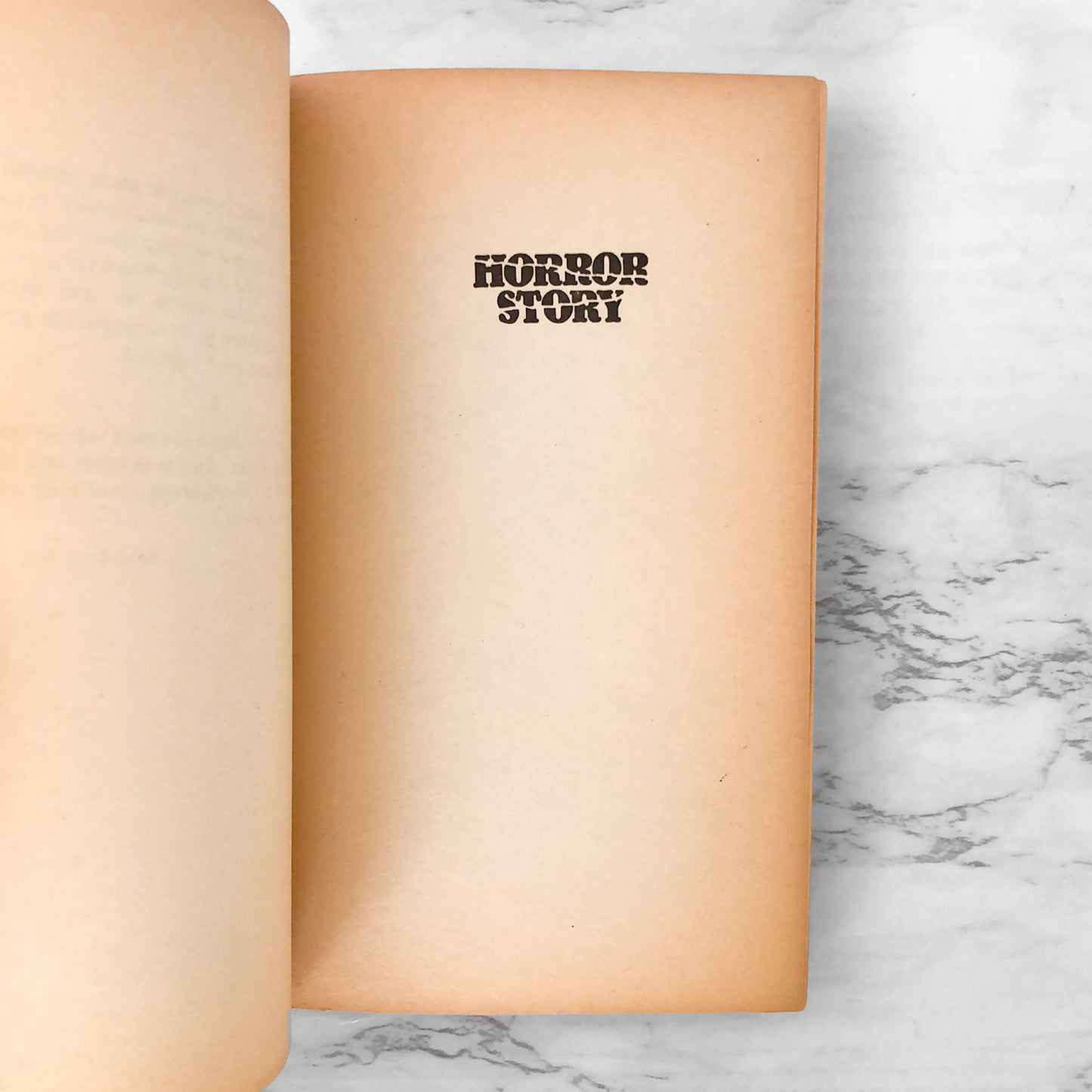 Horror Story by Oliver McNab [1982 U.K. PAPERBACK]