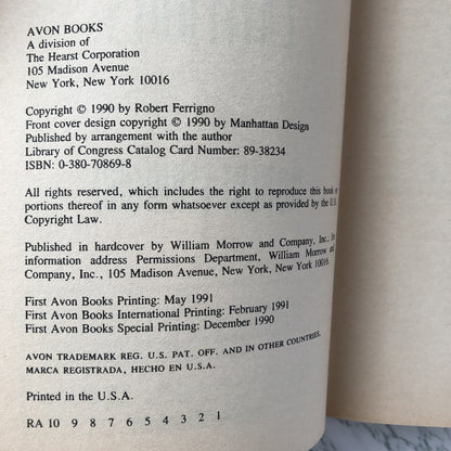 The Horse Latitudes by Robert Ferrigno [1991 PAPERBACK] - Bookshop Apocalypse