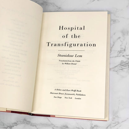 Hospital of the Transfiguration by Stanisław Lem [U.S. FIRST EDITION • FIRST PRINTING] 1988