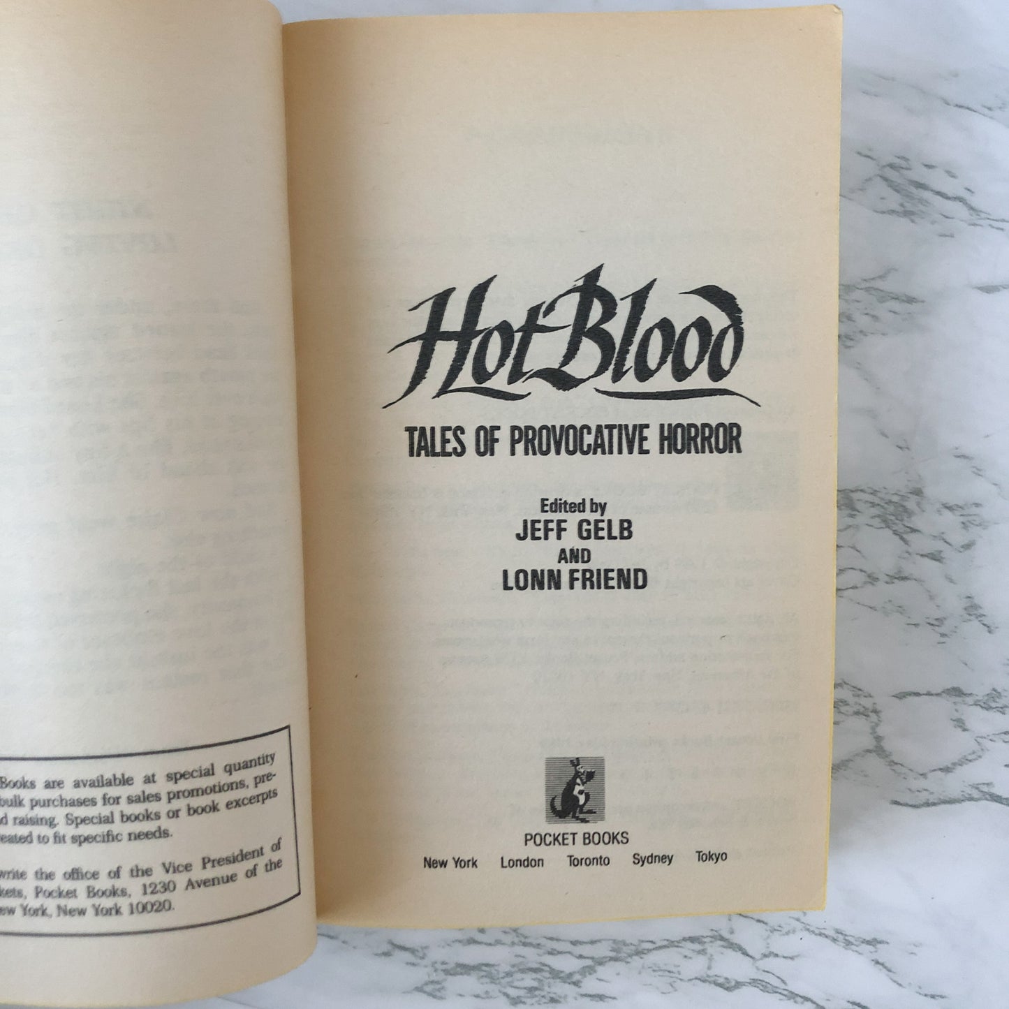 Hot Blood: 24 Tales of Erotic Horror edited by Jeff Geld [1981 PAPERBACK] - Bookshop Apocalypse