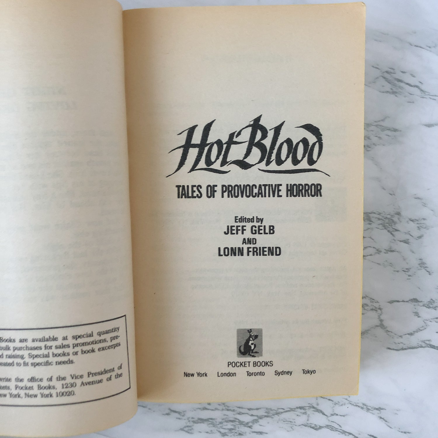 Hot Blood: 24 Tales of Erotic Horror edited by Jeff Geld [1981 PAPERBACK] - Bookshop Apocalypse