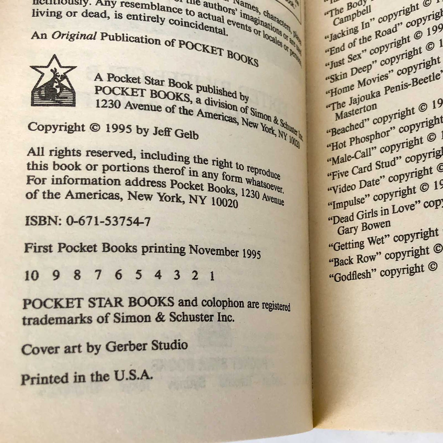 Hot Blood Vol. 6: Stranger by Night edited by Jeff Geld [FIRST PAPERBACK PRINTING] 1995