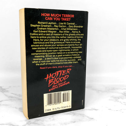 Hotter Blood: More Tales of Erotic Horror edited by Jeff Geld [FIRST EDITION PAPERBACK] 1991